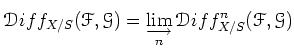 $\displaystyle \mathcal{D}iff_{X/S}(\mathcal{F},\mathcal{G})=\varinjlim_{n} \mathcal{D}iff_{X/S}^n(\mathcal{F},\mathcal{G})
$