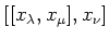 $ [[x_\lambda,x_\mu],x_\nu]$