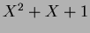 $X^2+X+1$