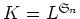 $K=L^{\frak S_n}$