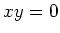 $xy=0$