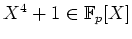 $ X^4+1\in {\mathbb{F}}_p[X]$