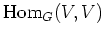 $ \operatorname{Hom}_G(V,V)$