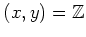 $ (x,y)={\mbox{${\mathbb{Z}}$}}$