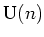 $ \operatorname{U}(n)$