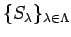 $ \{S_\lambda\}_{\lambda\in \Lambda}$