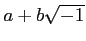 % latex2html id marker 801
$ a+b \sqrt{-1}$