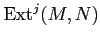 $ \operatorname{Ext}^j(M,N)$