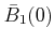 $ \bar{B}_1(0)$