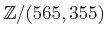 $ {\mbox{${\mathbb{Z}}$}}/(565,355)$