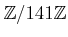 $ {\mbox{${\mathbb{Z}}$}}/141 {\mbox{${\mathbb{Z}}$}}$