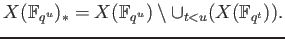 % latex2html id marker 769
$\displaystyle \sum_{u=1}^\infty \frac{\char93 X(\mathbb{F}_{q^u})_*}{u} \sum_{r=1}^\infty \frac{q^{-urs}}{r}=(\heartsuit).$