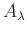 $ A_{\lambda}$