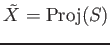 $ \tilde X=\operatorname{Proj}(S)$