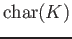 $ \operatorname{char}(K)$