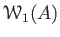 $ \mathcal W_1(A)$