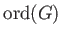 $ {\operatorname{ord}}(G)$